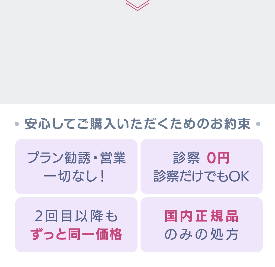 安心してご購入いただくためのお約束